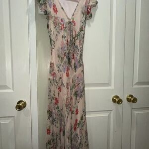 Ralph Lauren Pink Floral Maxi Dress